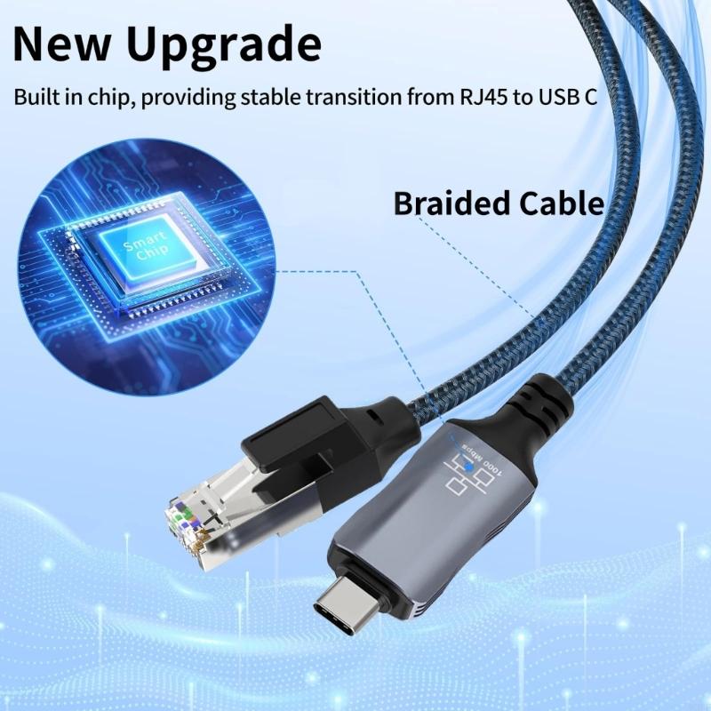 Hızlı Hızlı USB C'den RJ45 Ağ  - Braided Line incelemesi ve fiyatı